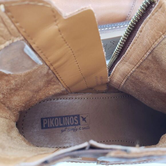 PIKOLINOS Valladolid W5D-8942 Leather Boots Brandy Women's Size 8.5 US 39 EUR - Picture 10 of 10